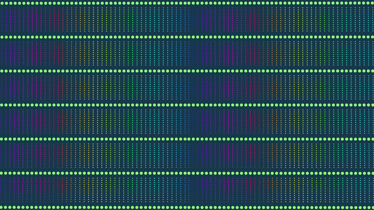 Abstract pixelated design with blue and purple lines composed of white dots arranged in a grid pattern, creating a captivating visual effect across the image