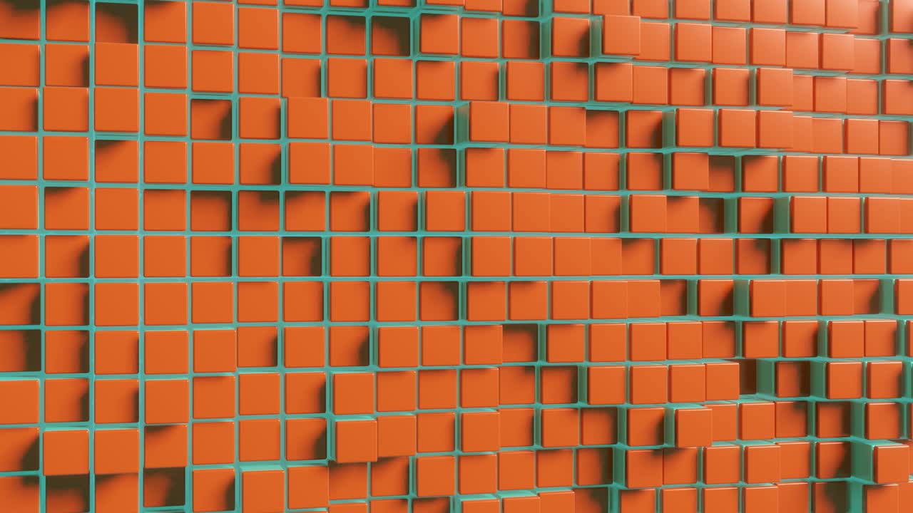 representación 3d de elementos multicolores en un fondo animado abstracto. bucle sin costuras animación 3d moderna y satisfactoria