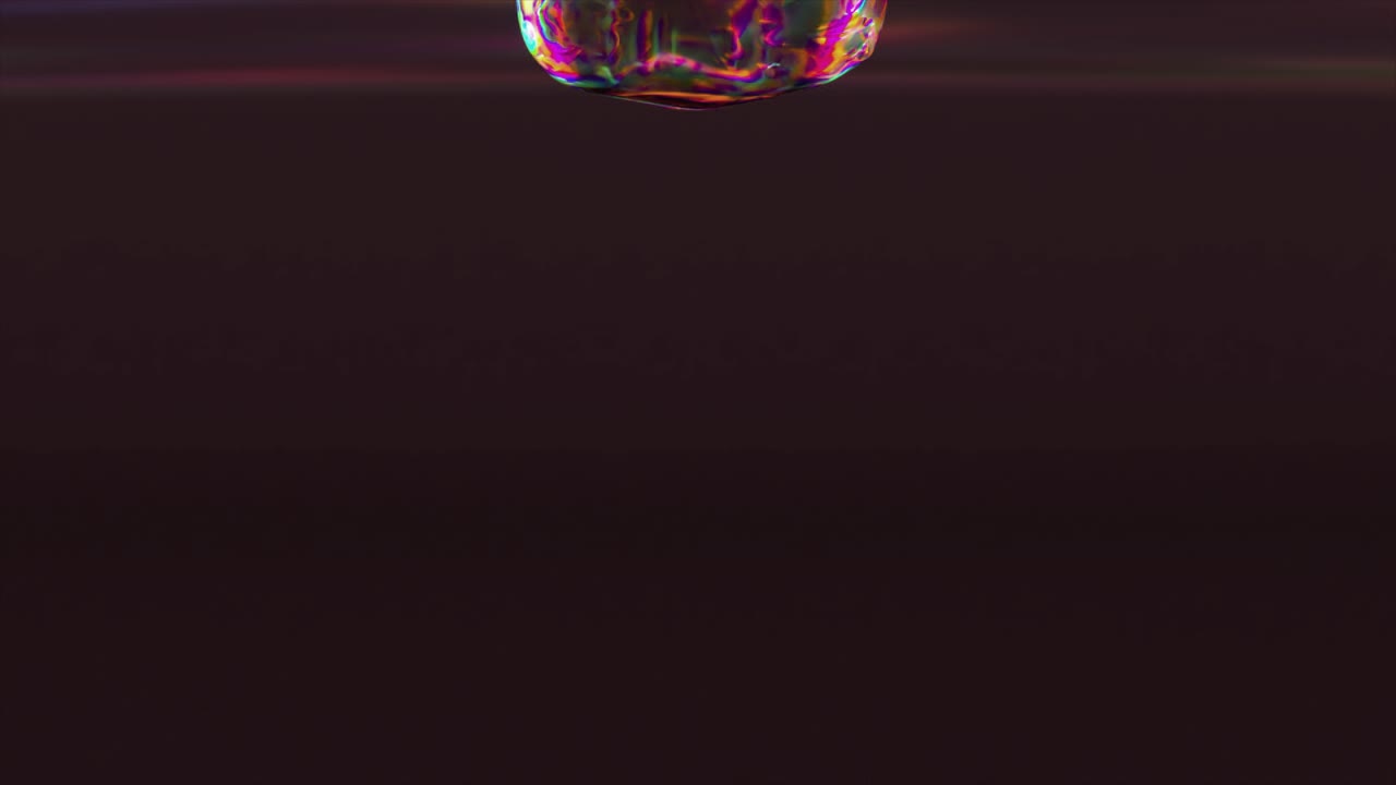 vista de cerca de un líquido de colores en vidrio