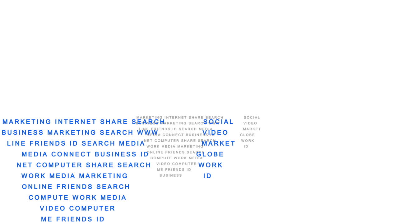 términos de la comunidad en línea que forman el mapa del mundo