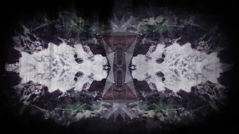 animación de formas abstractas de caleidoscopio gris que se mueven en un bucle sin costuras en movimiento hipnótico