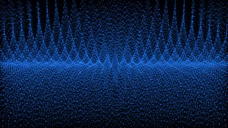 patrón de forma de punto de color azul animación gráficos de movimiento