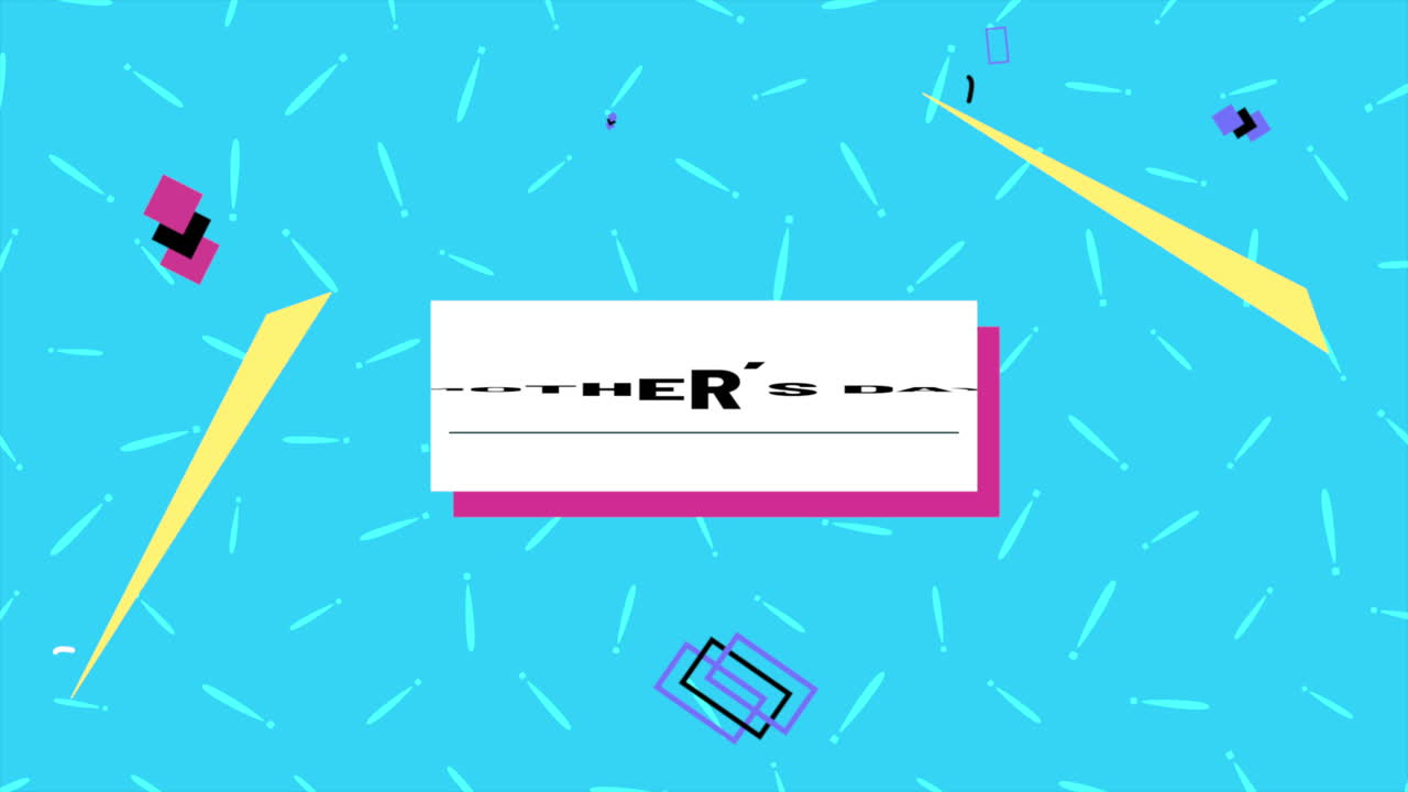 Colorful playfulness a vibrant Mothers Day card with cheerful designs