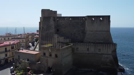 from the sea to the top of the castle in naples