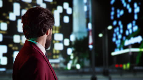 businessman walking around city streets