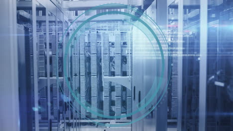 animation of data processing over computer servers