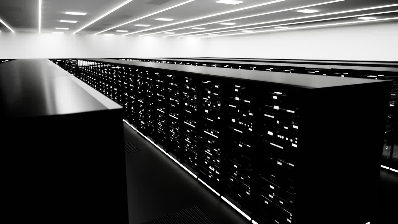 Moderne datacenter interiør