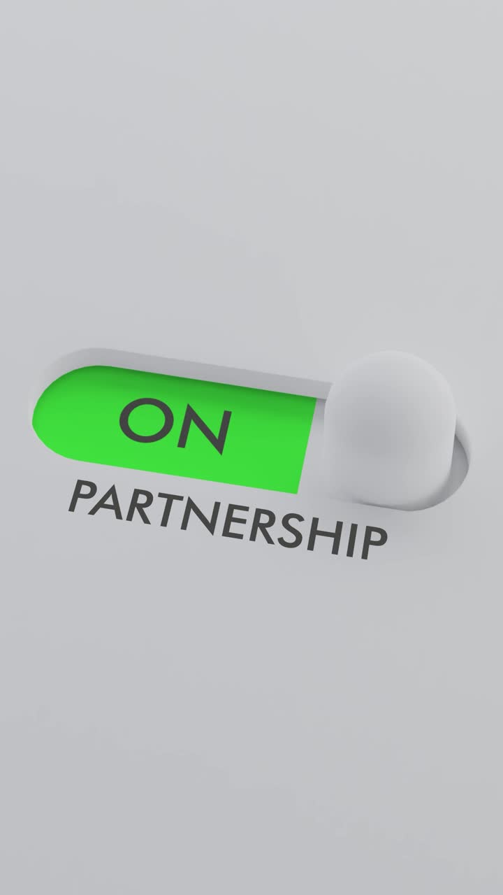 Switching on the PARTNERSHIP switch Vertical Video