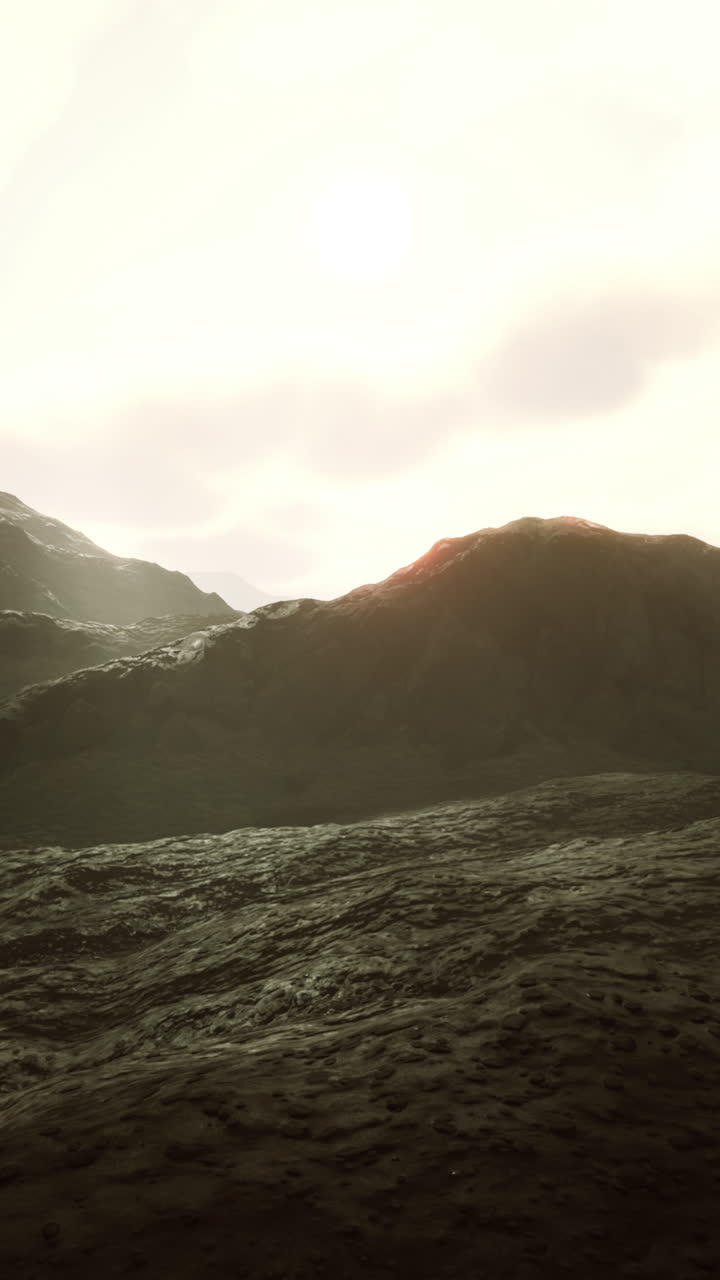 las montañas de afganistán al atardecer