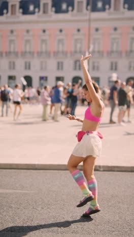 pride parade celebration in the city