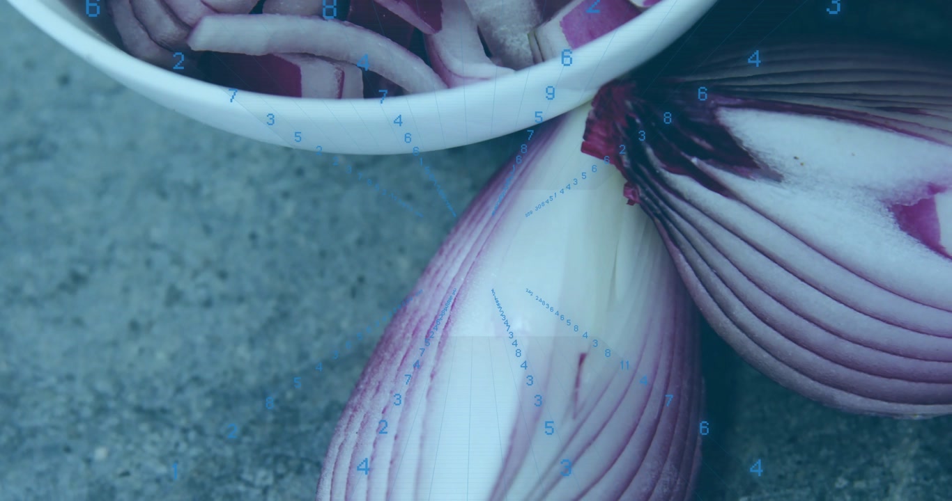 Numeric overlay prompts camera tilting downward, zooming out, revealing rings beside halved bulbs