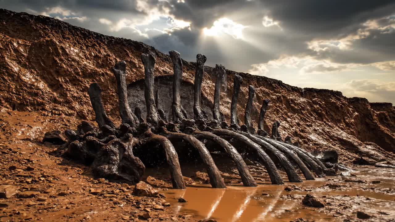 Dinosaur Skeleton Fossil Discovery