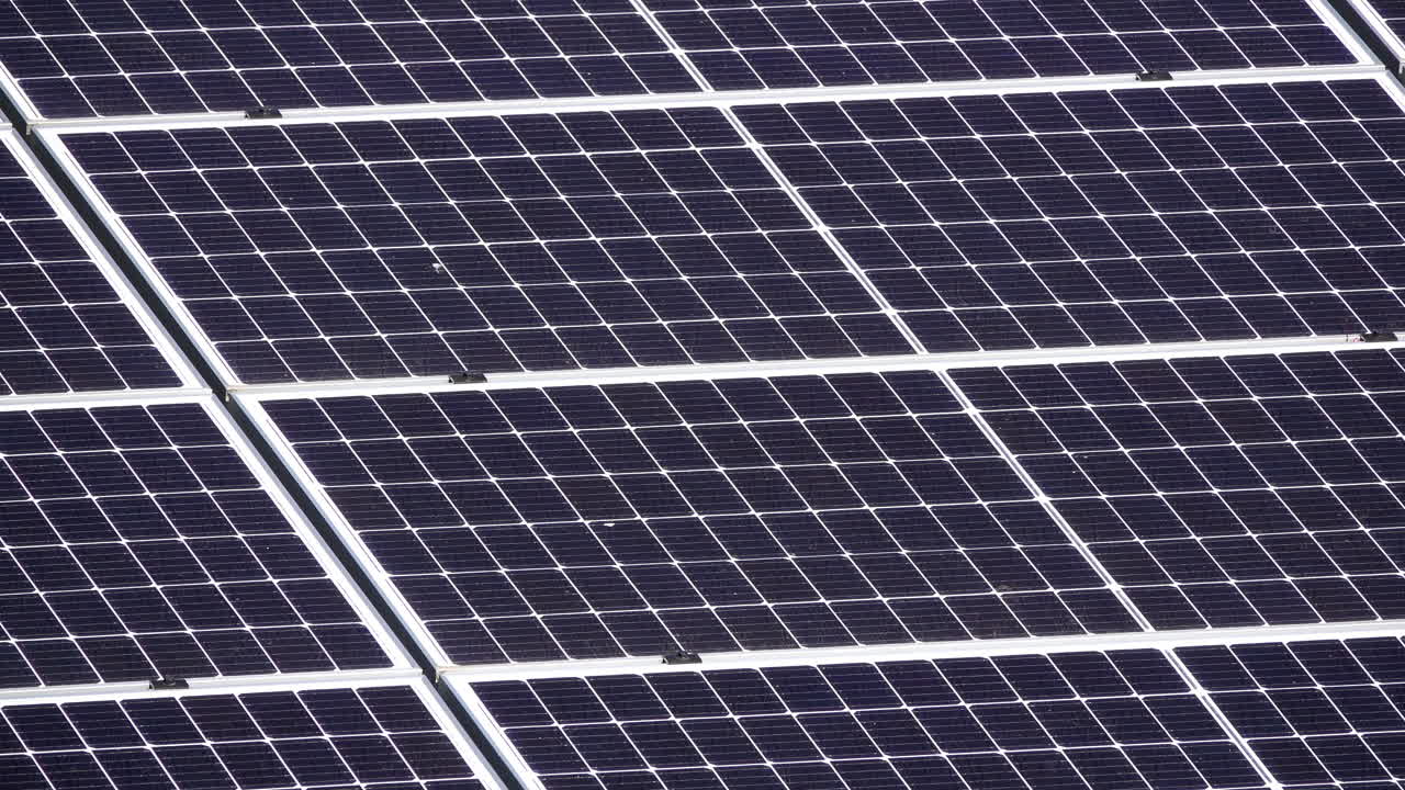 Primo Piano dei Dettagli di un Pannello Solare