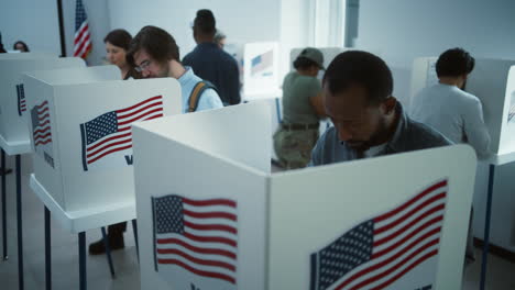 people voting in an election