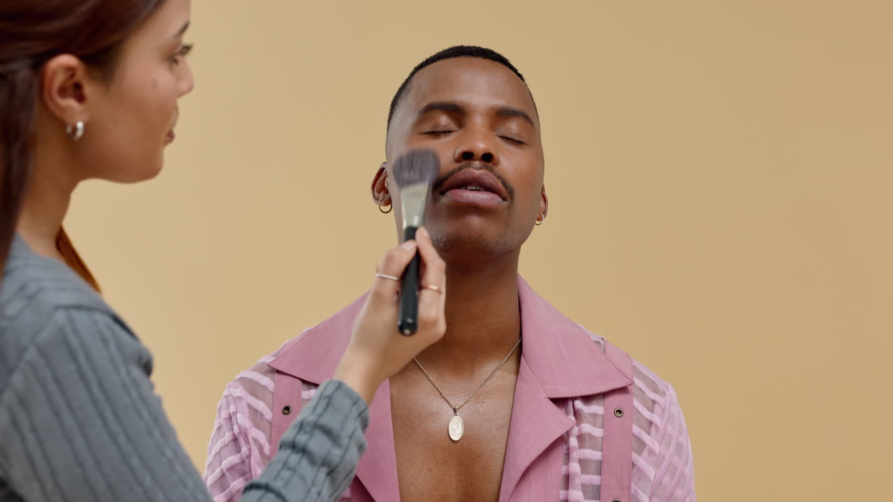 Beauty, backstage and celebrity black man