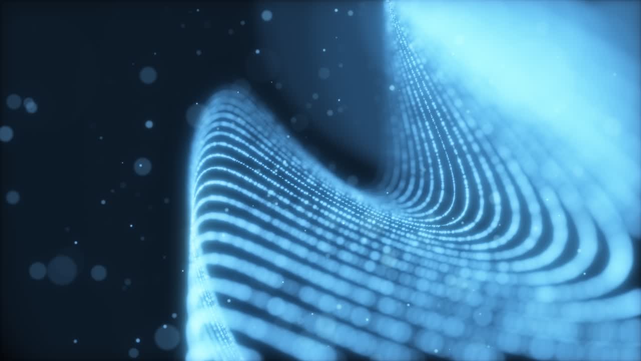 Abstract Blue Light Wave Design