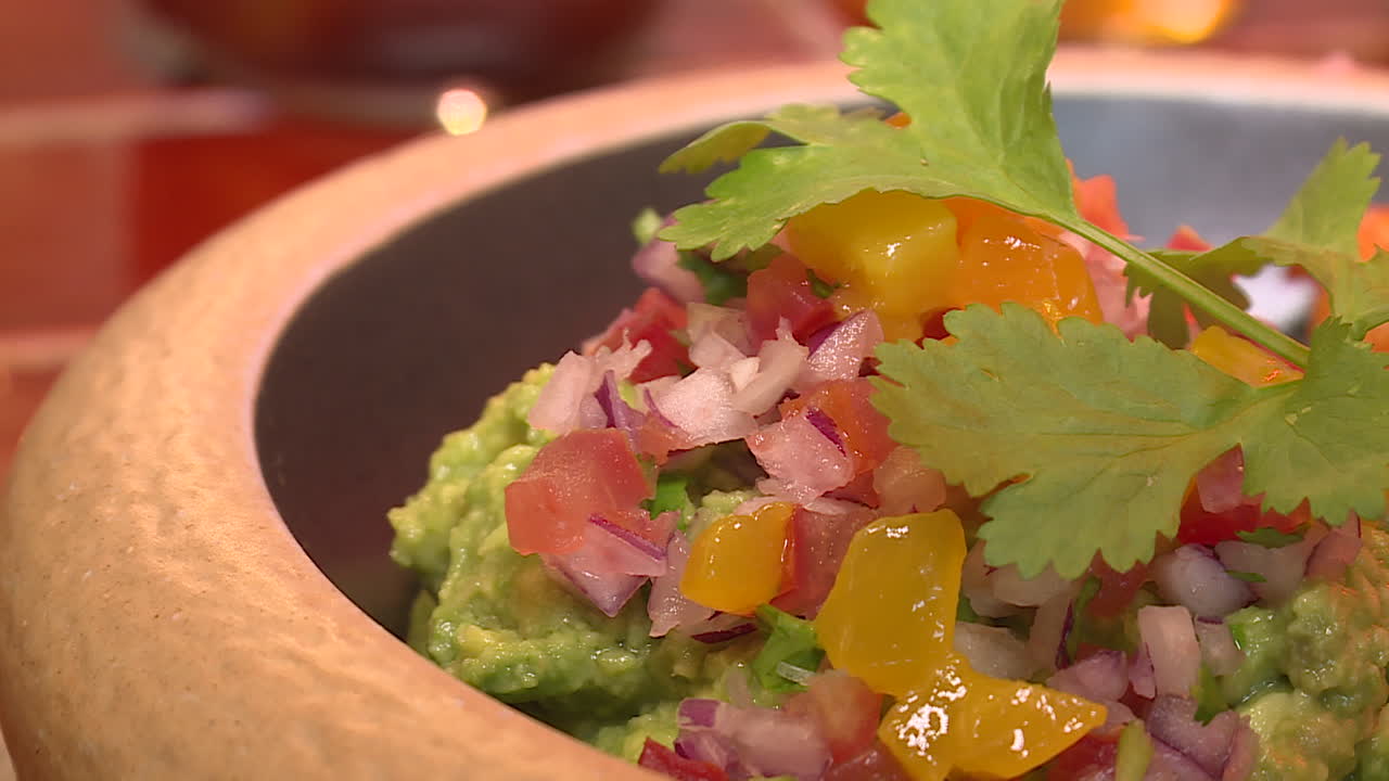 Guacamole with Salsa Toppings