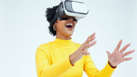 Virtual-reality,-surprise-and-3d-with-woman