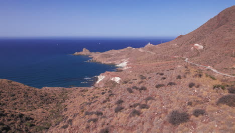 cabo de gata natural park coastline, almeria, spain