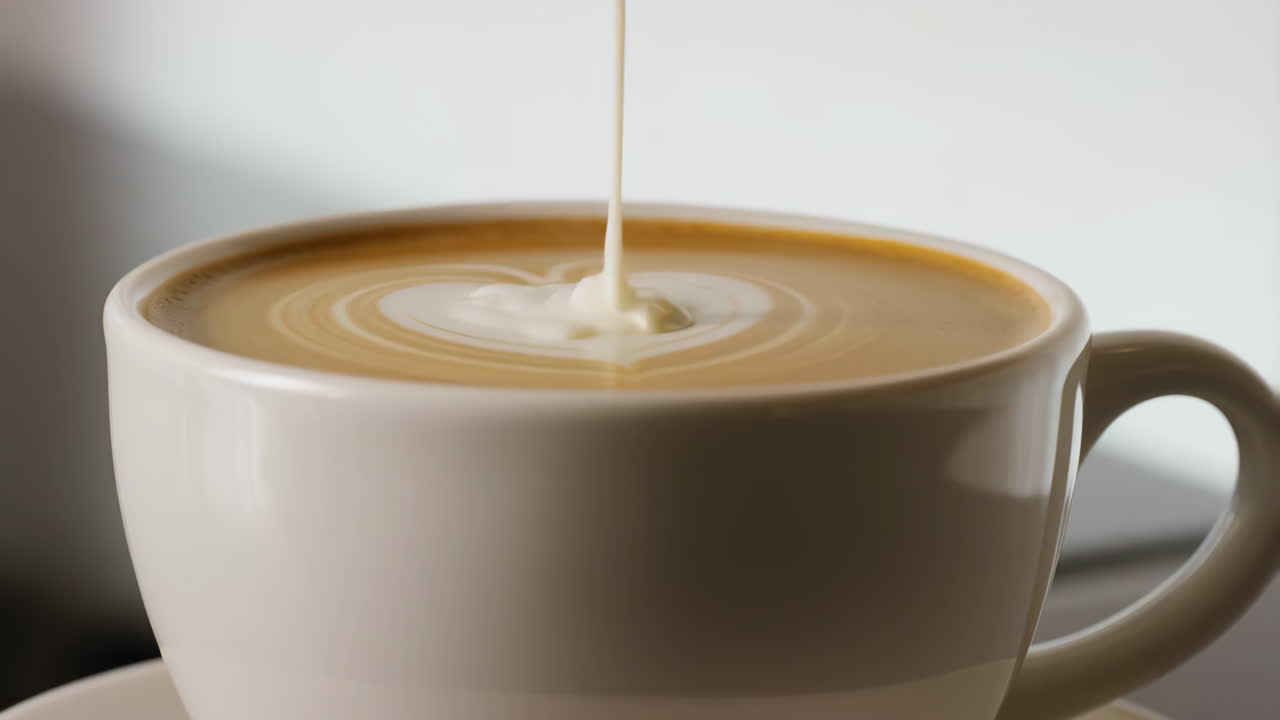 Making Latte Art: Pouring a Heart into Coffee