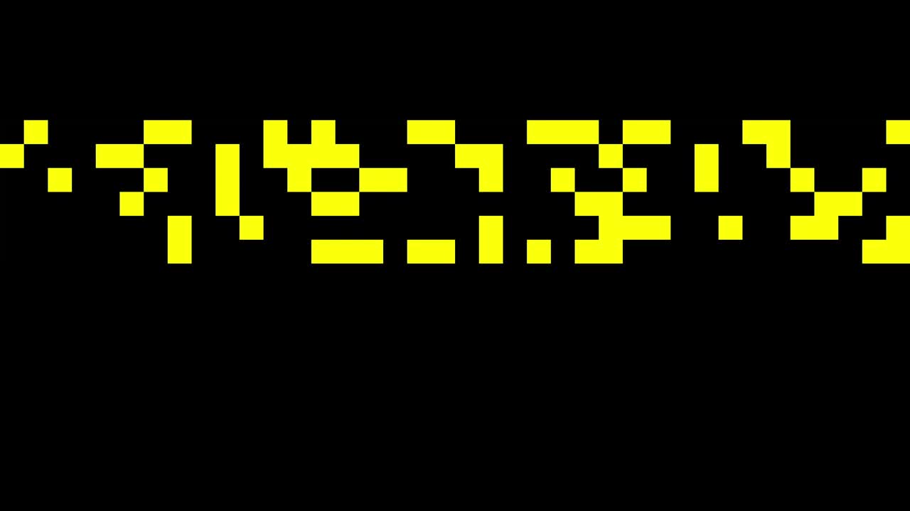 Yellow squares descending pattern