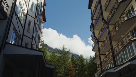 mountain resort buildings