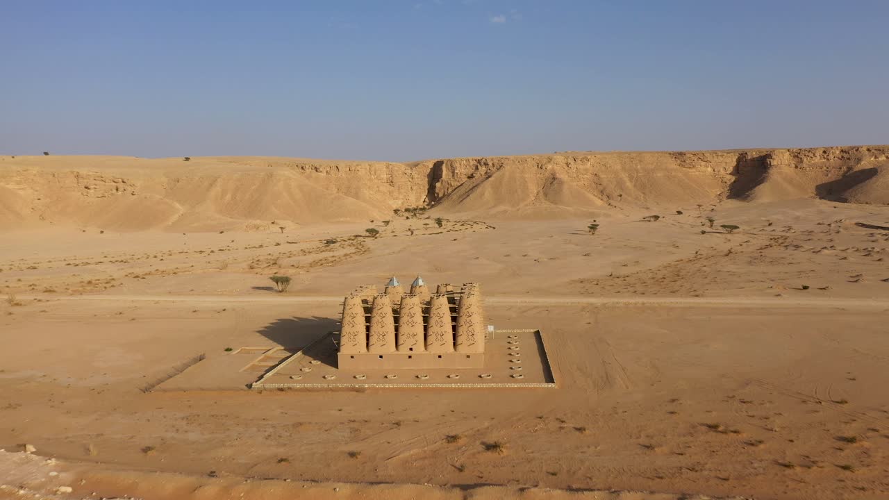 fotografía aérea de las torres de palomas en al-dilam se encuentra al sur de la capital de arabia saudí