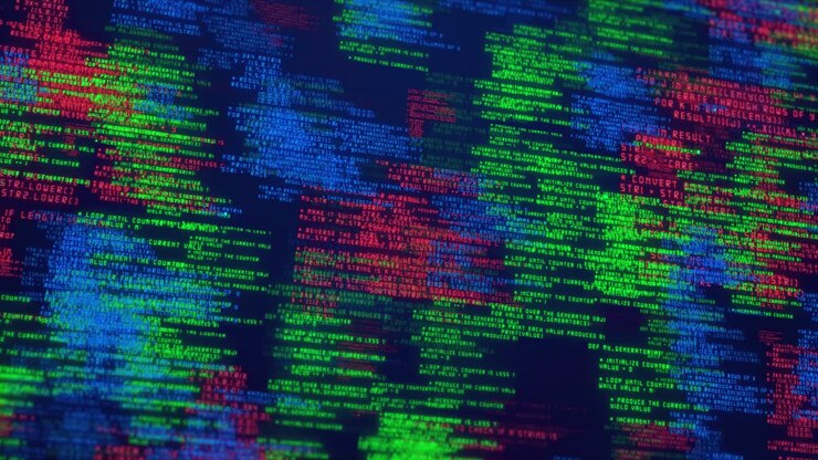 Digital cyberspace tunnel lines data flow optical fiber effect digital technology stream super fast