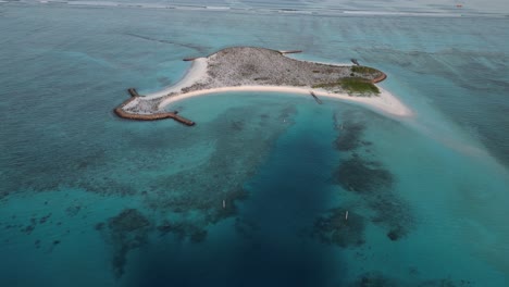 aerial view of a tropical island in the maldives