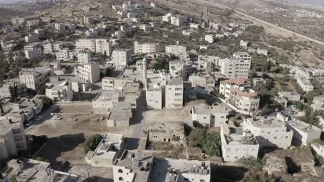 old mosque in beit hanina (abu dahuk) the old city -aerial