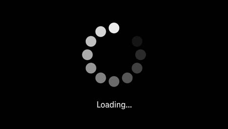 loading circle icon animation 4k