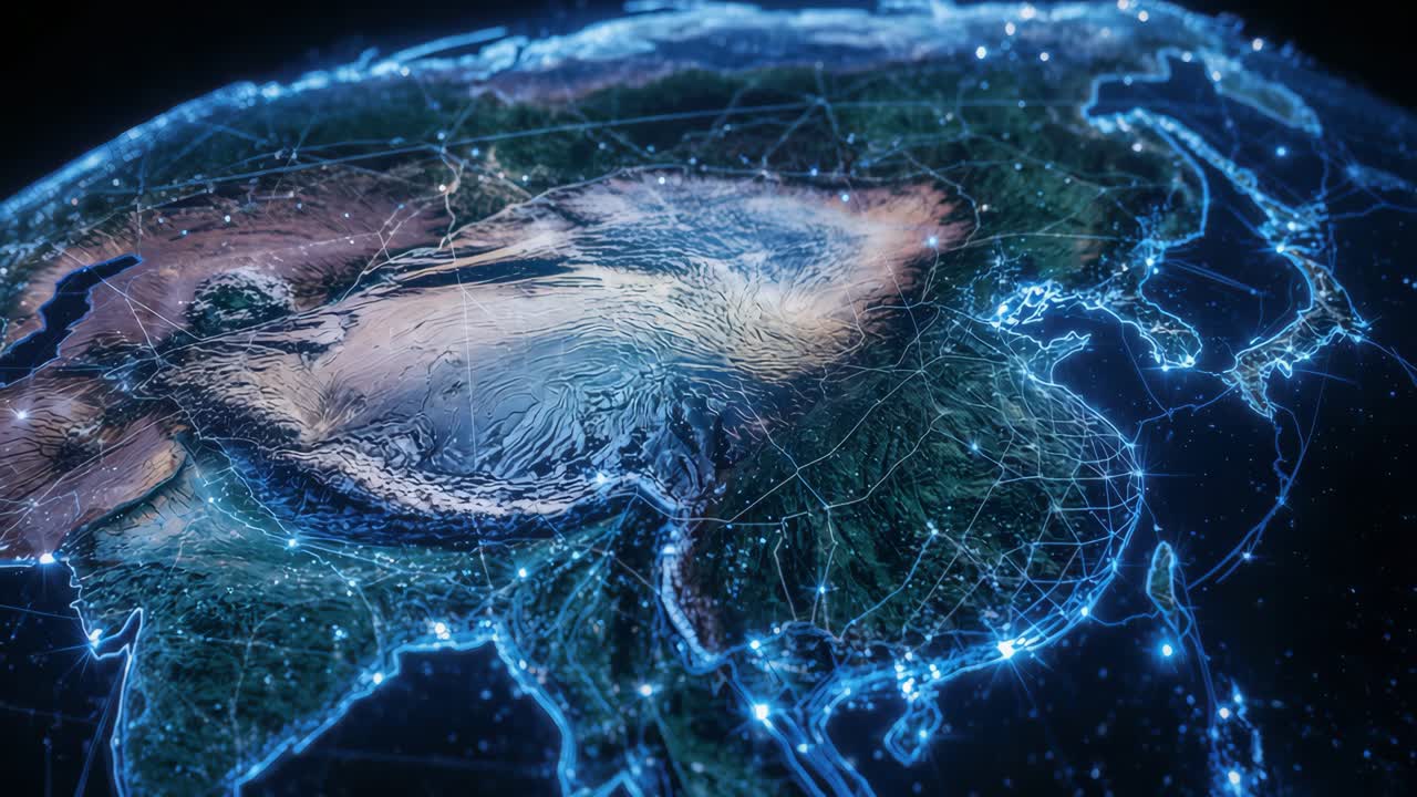 Networked Globe of Asia