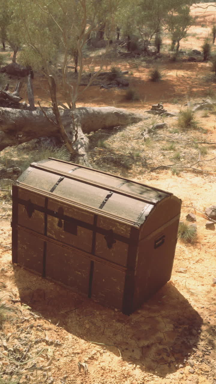 Encuentran un misterioso cofre del tesoro en un árido paisaje de Australia