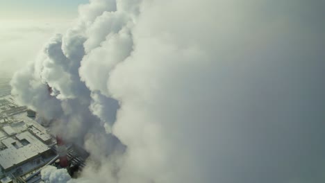 Power Plant Emissions on a Snowy Day
