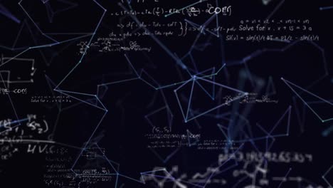 red de conexiones contra ecuaciones matemáticas