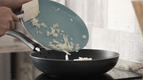 freír cebollas picadas