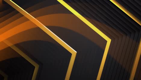 Waves-of-orange-light-over-glowing-gold-chevrons-on-black-background