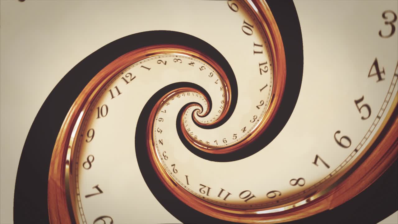 Orologio a spirale contorto