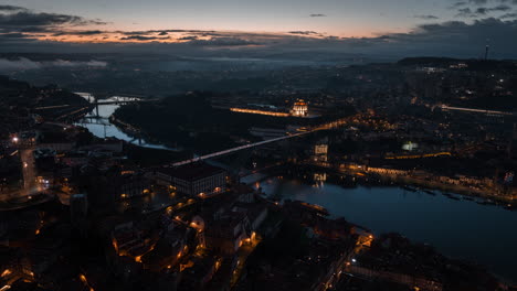 porto city at dawn/dusk