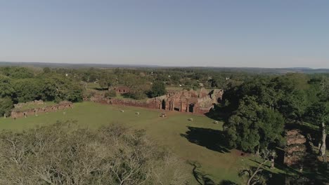 Erkundungsaufnahme-Der-Berühmten-Ruinen-Von-San-Ignacio-In-Misiones,-Argentinien