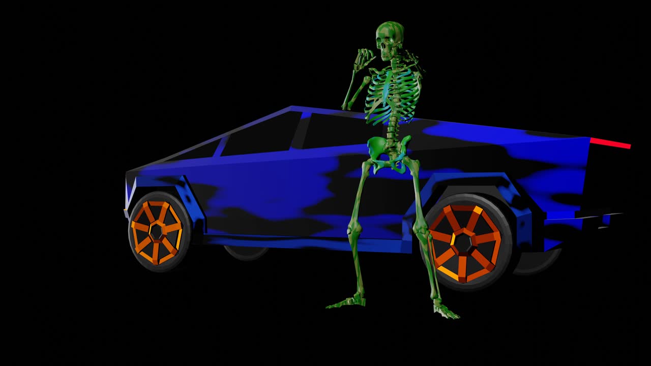 테슬라 사이버트럭 - 노래하는 골격