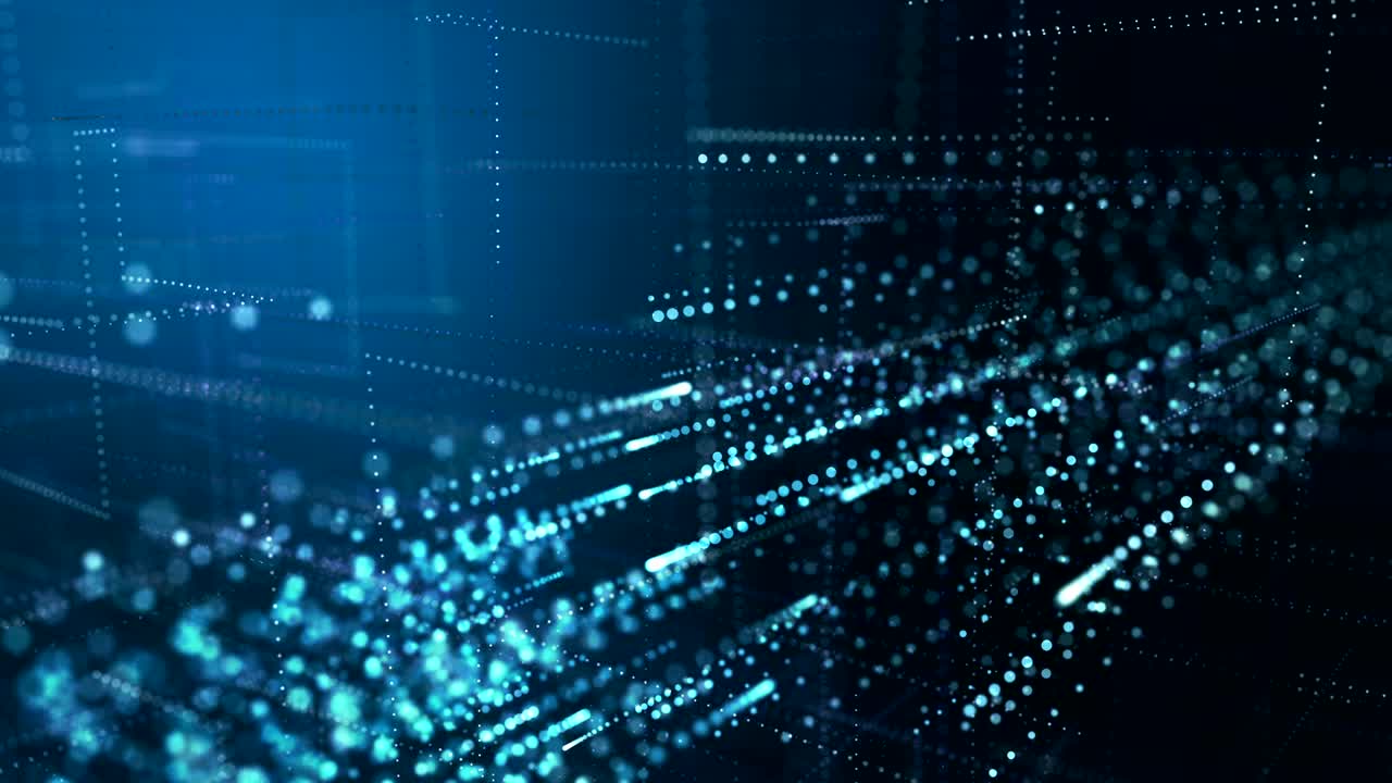 Digital data transmitted video technology background