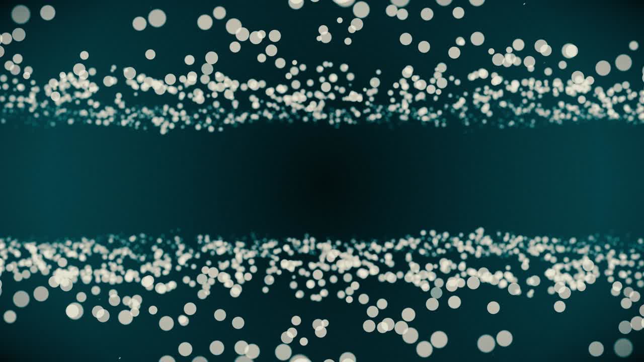 4k partículas desenfocadas dos fondo (azul) - video de stock de bucle