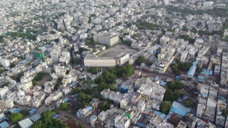 aerial video of an Indian metropolis in progress One of Hyderabad, Telangana, India&#039;s most affluent neighbourhoods is Banjara Hills, an urban commercial centre