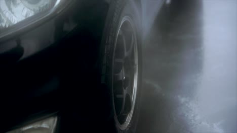 lavado de coches en curso
