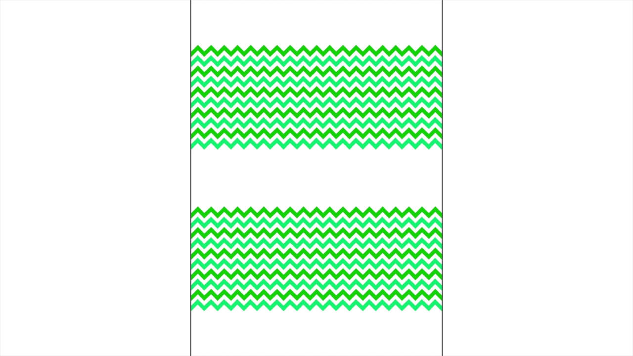Geometrisk grønt bølgemønster på hvid gradient