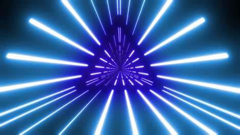 neon light tunnel