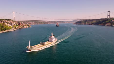 fatih sultan mehmet bridge, second bridge from istanbul bosphorus turkiye.