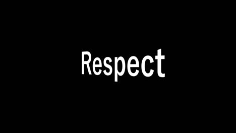 respect text animation message motion graphics