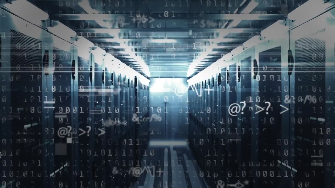 Animation of data processing over computer servers